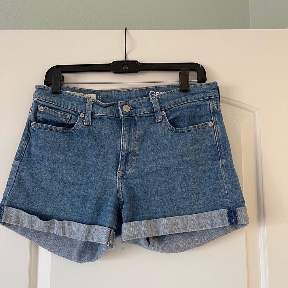 Gap cuffed jean shorts